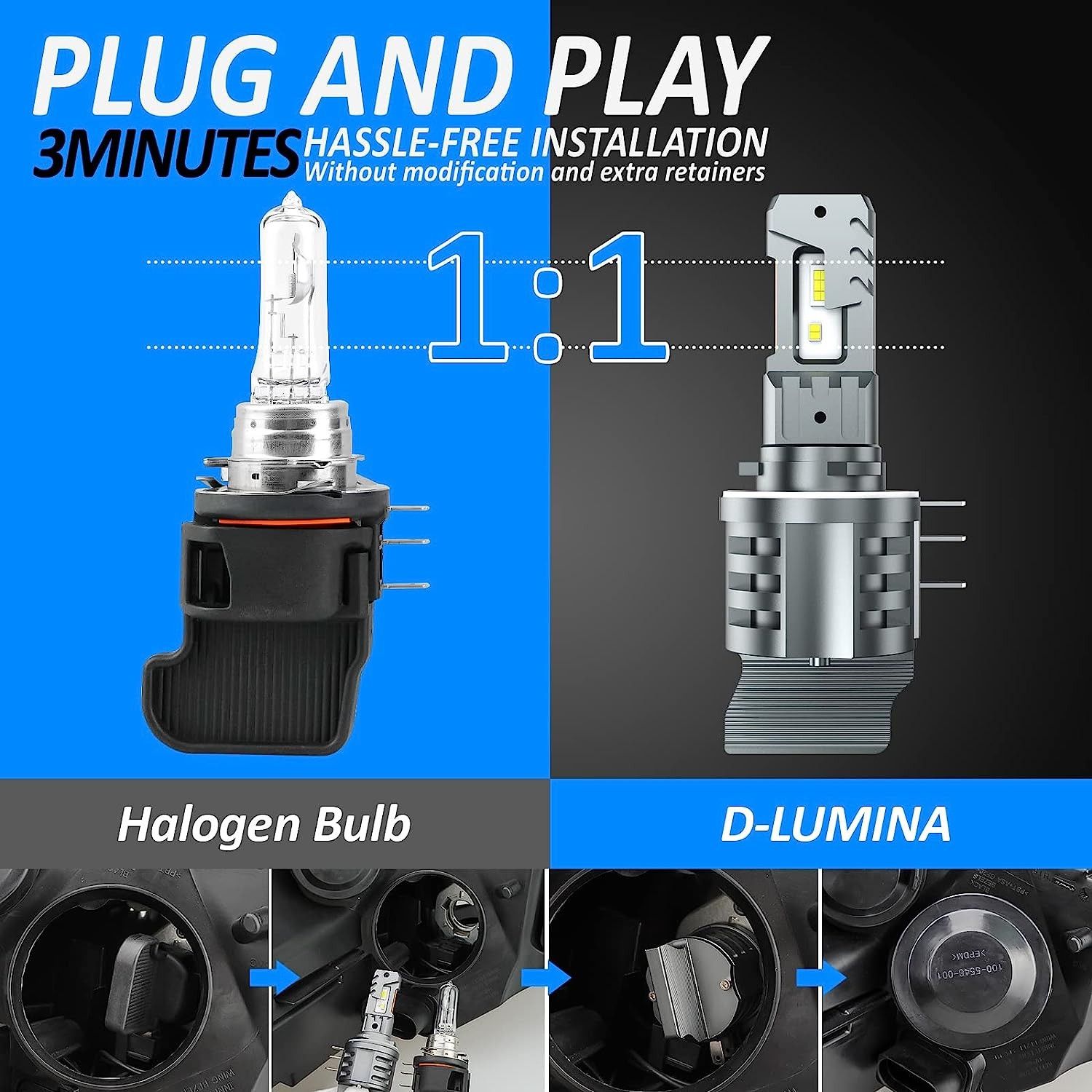 products/853/h15 led sijalice golf 7.jpg - H15 SET PLUG&PLAY - CANBUS ZA DRL-DUGO SVETLO - Xenon Svetla Beograd